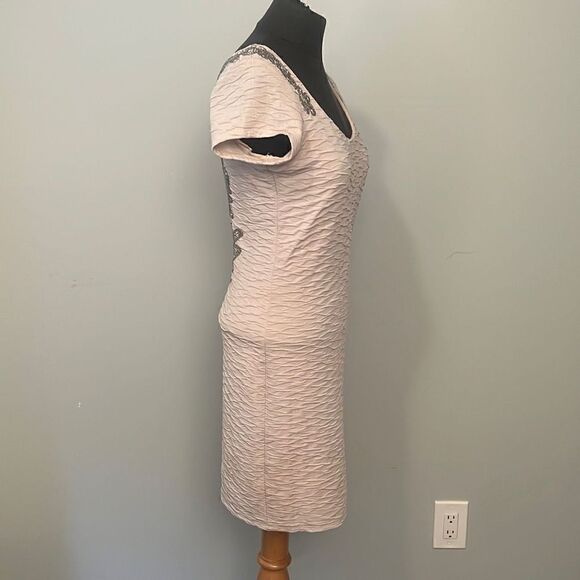 Free People Bringing Sexy Back Women's Cream Beaded Open Back Dress - Picture 3 of 9